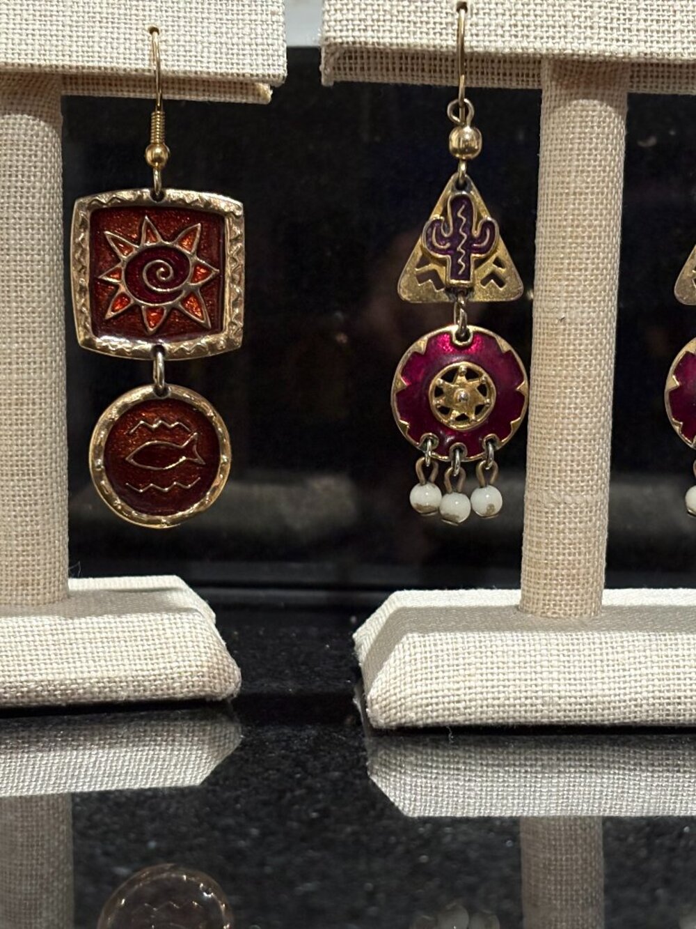 Two Pairs of Earrings for Pierced Ears One Edgar Berebi and One Unbranded